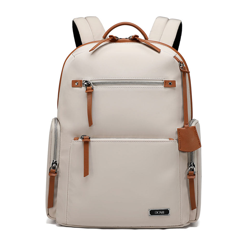 beige leather backpack womens Women's Commuter Backpack 201 - Vegan Backpack