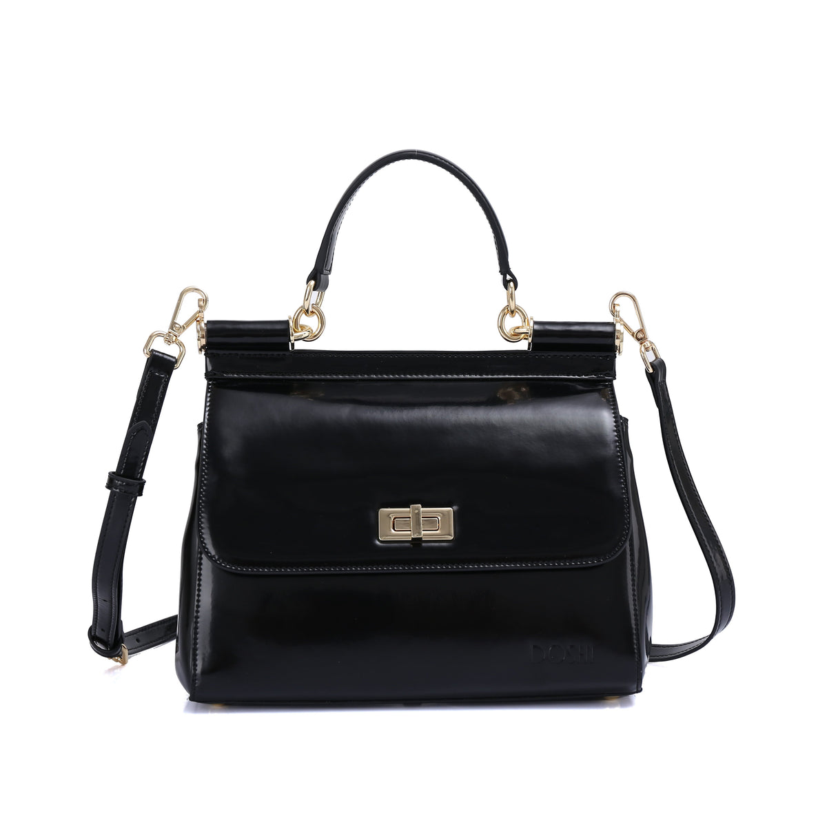Lady Bag 3 - Semi-Patent Black
