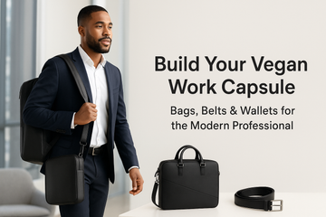 How to Build a Vegan Work Capsule: Men’s Bags, Belts & Wallets