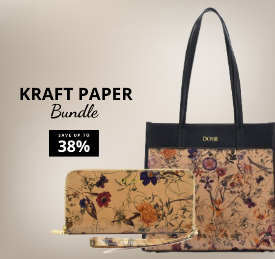 Kraft Paper Portrait Tote &amp; Wallet Bundle