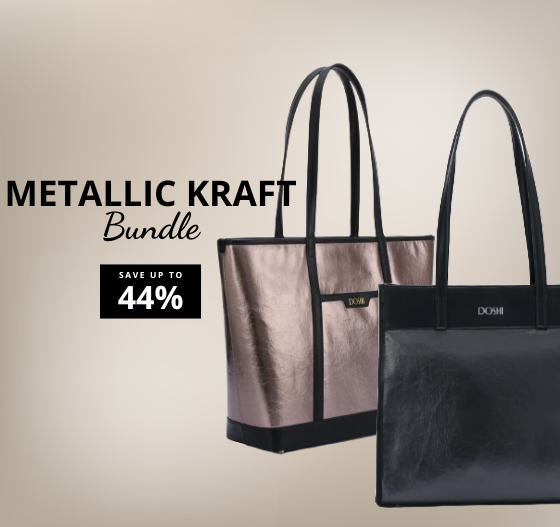 Metallic Kraft Paper Totes Bundle