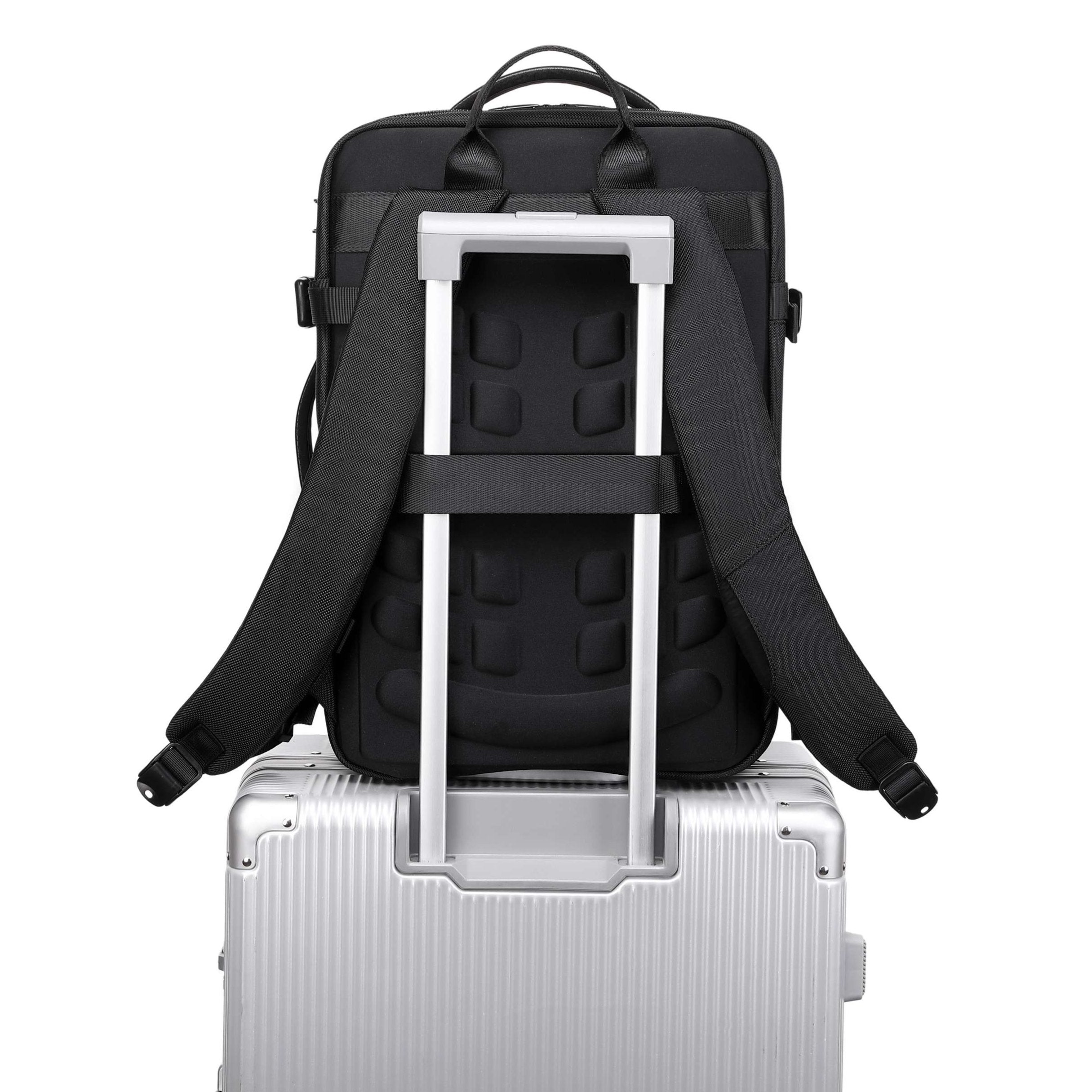 Expandable Vegan Travel Backpack with Secure Lock | Doshi Shop