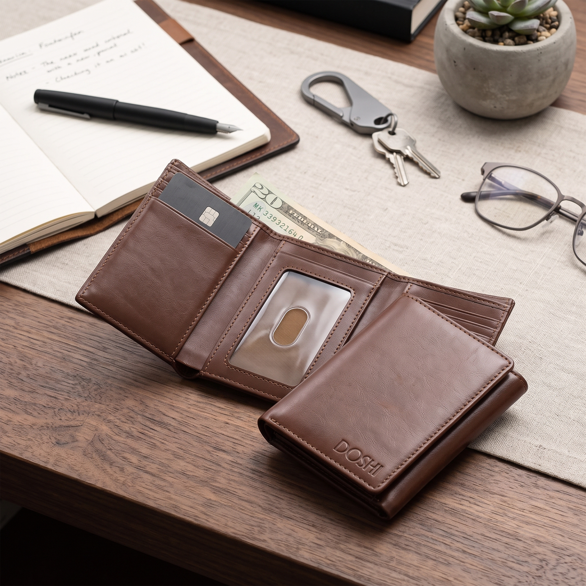 Trifold Vegan Wallet