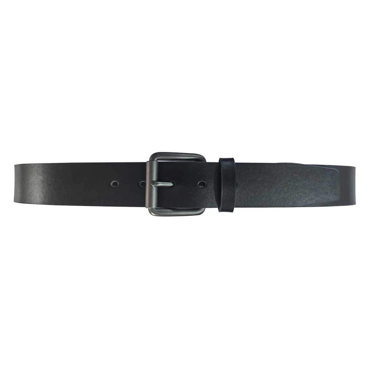 PRE-SALE - Casual belt w/ Roller buckle in Gunmetal (Brass)