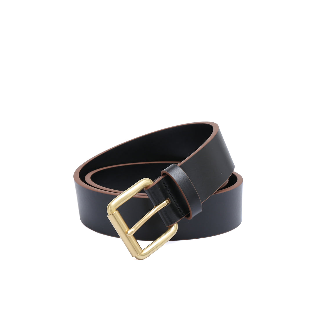 Casual belt w/ Brass Roller buckle