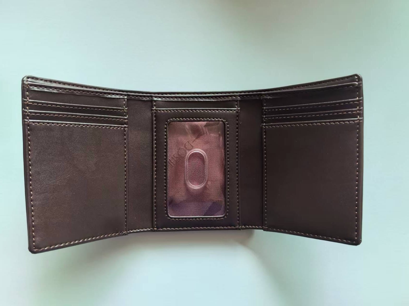 Compact Men's Vegan Trifold Wallet - 3 Fold Wallet | Doshi Shop