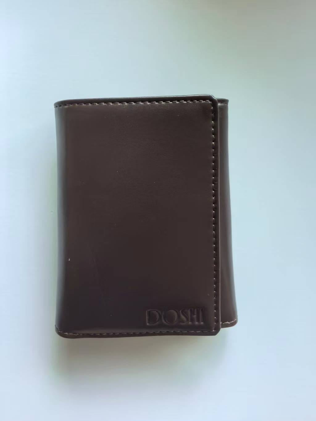 Compact Men's Vegan Trifold Wallet - 3 Fold Wallet | Doshi Shop