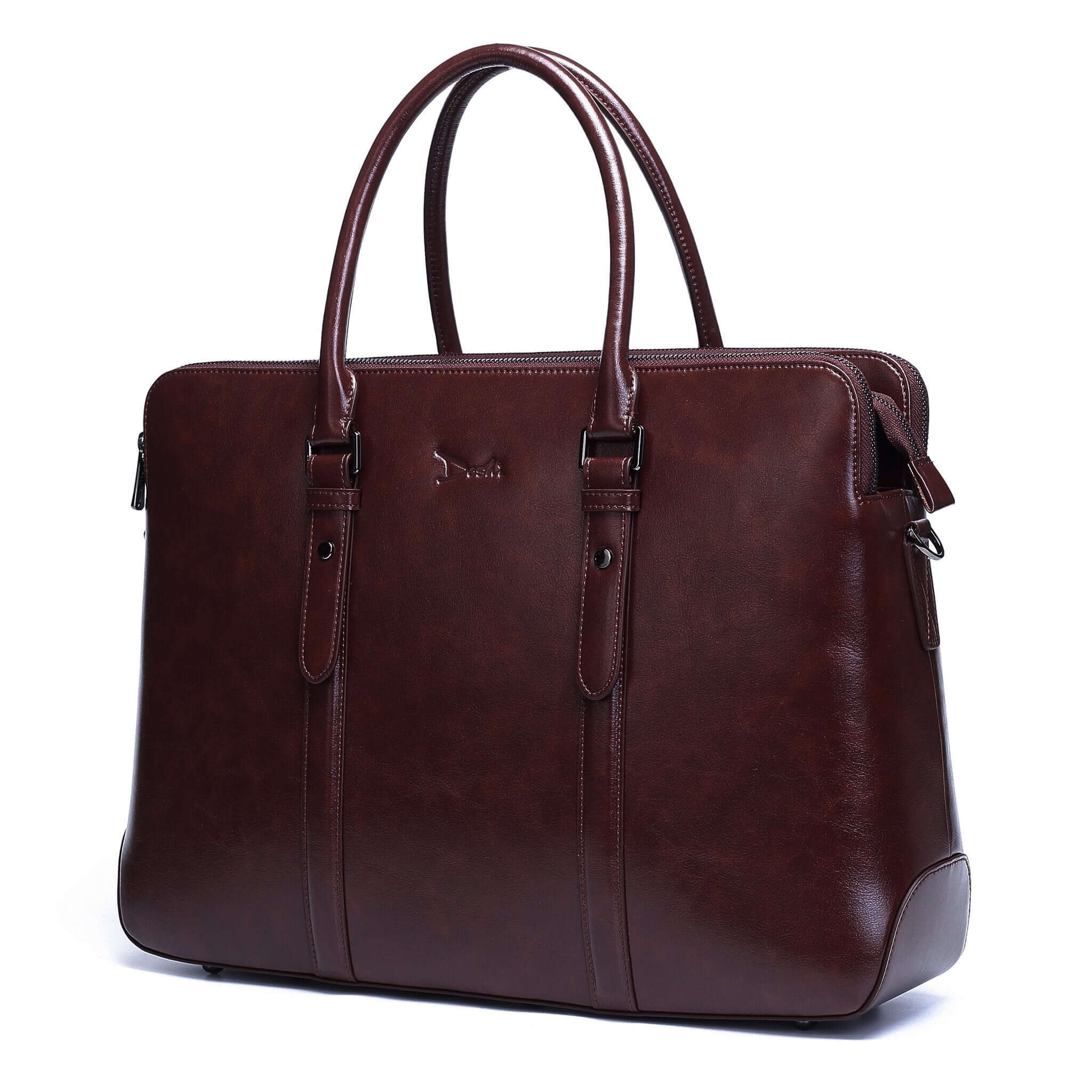 Durable Large Classic Men's Vegan Briefcase 3 | Doshi Shop