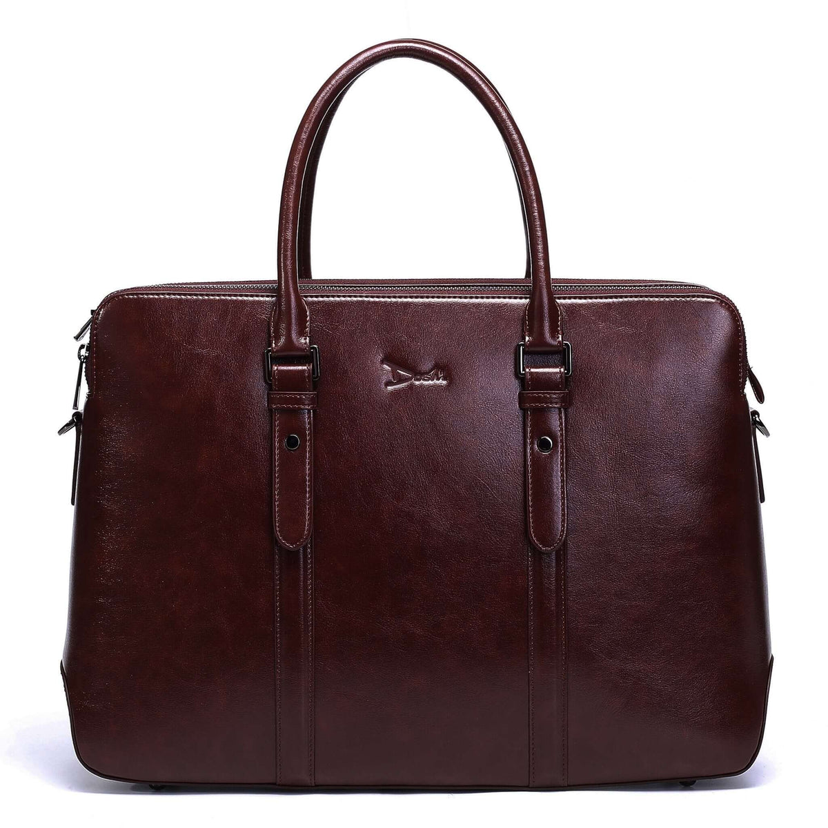 Men's vegan leather briefcase online