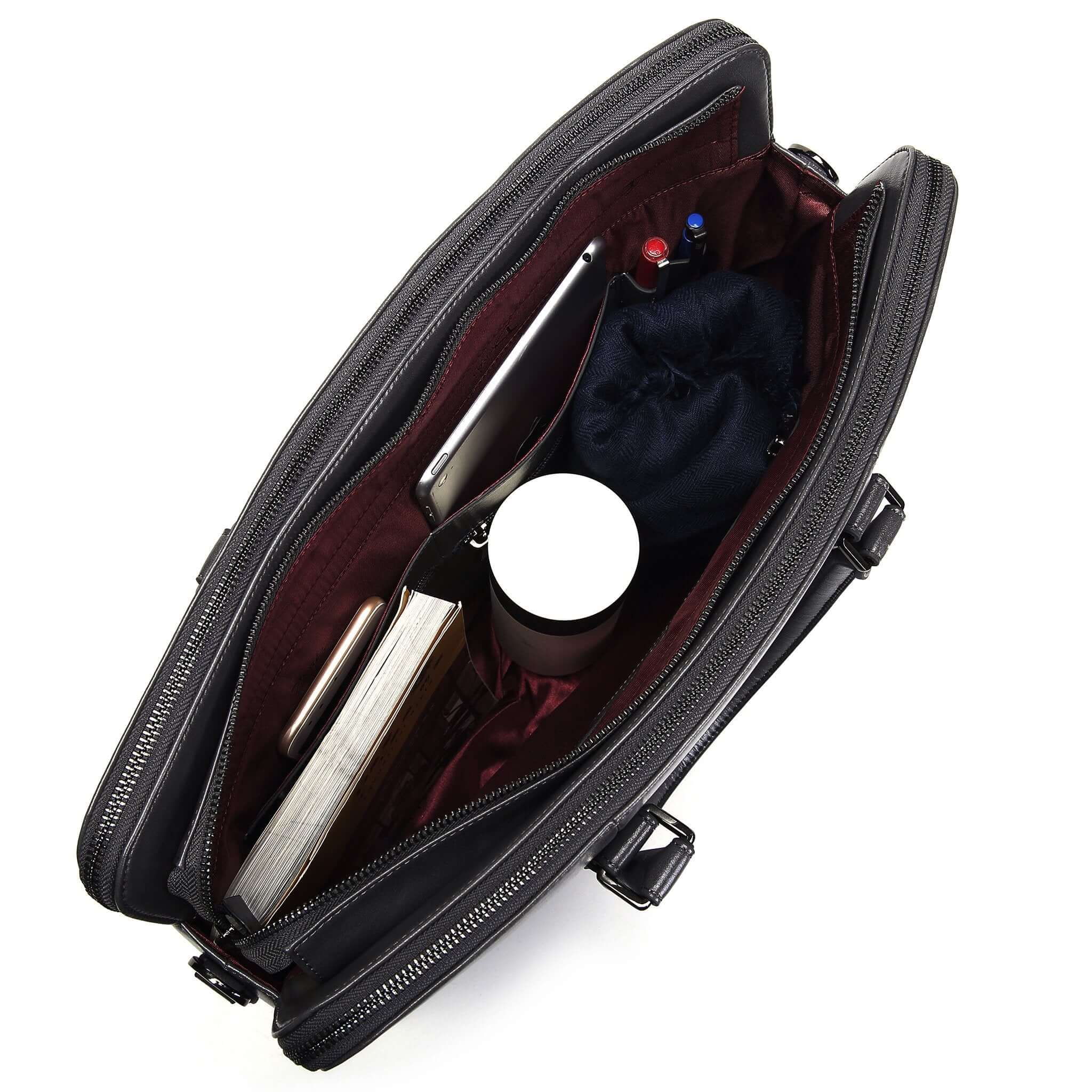 NEW! Large Classic Women's Vegan Leather Briefcase | Doshi Shop