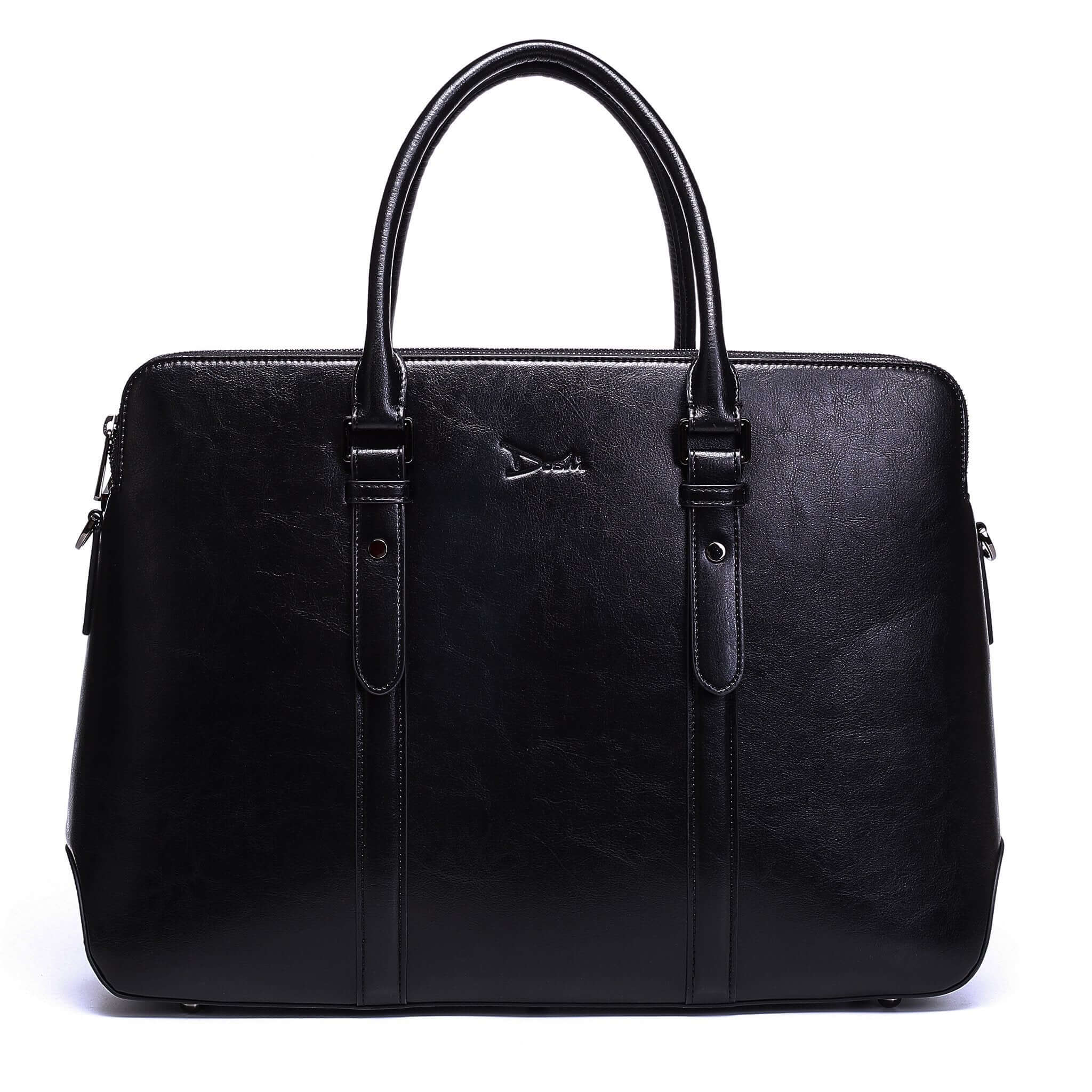 NEW! Large Classic Women's Vegan Leather Briefcase | Doshi Shop