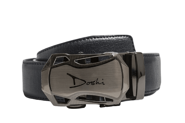 Vegan Auto Belt in Blue & Black