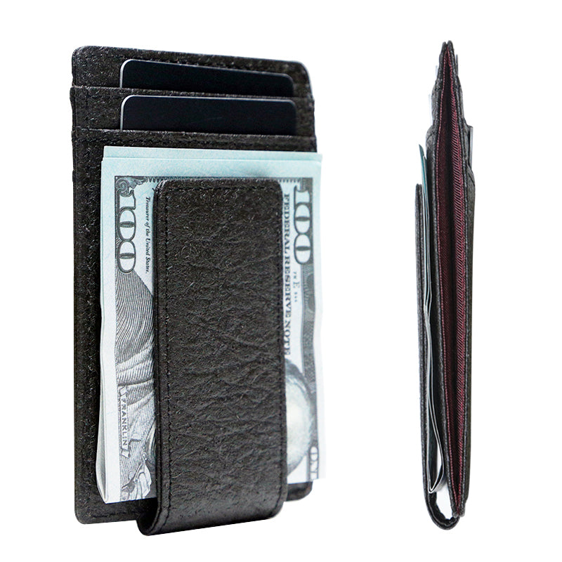 Piñatex Money Clip Card Holder - Vegan Card Holder | Doshi Shop