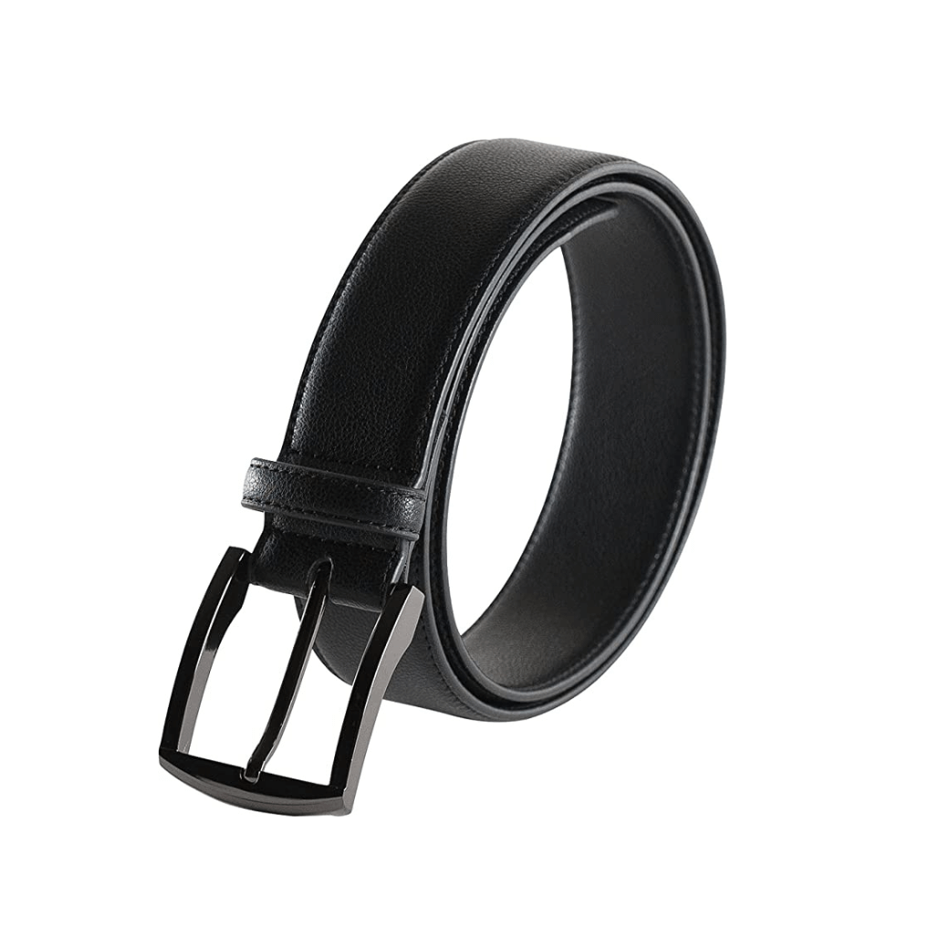 Metallic Black Square 2 Vegan Belt (Sizes Black: 30, 36, 40. Brown 34, 36 only)