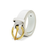 Women's Gold Ring Belt - White (Only Size 34 & 37 Left)